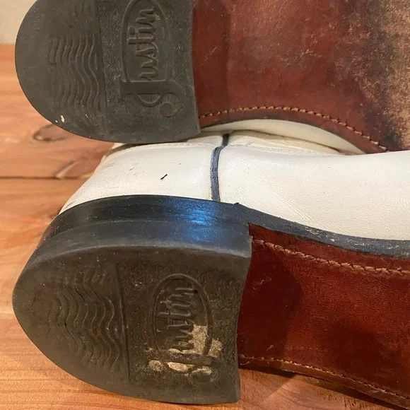 Vintage White Boots - Justins - Picture 3 of 3